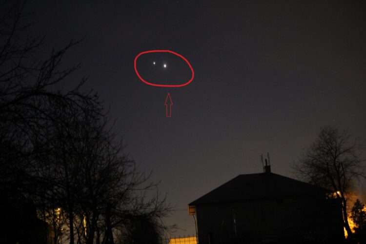 Wenus i Jowisz widoczny na podkarpackim niebie