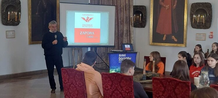 Lekcja o Żołnierzach Wyklętych w Baranowie Sandomierskim