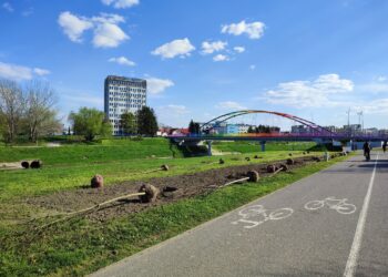 Ogród kieszonkowy przy Moście Narutowicza w&nbsp;Rzeszowie