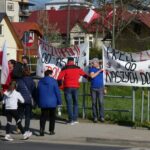 Protest na rondzie w Lesku 4 - Polskie Radio Rzeszów Protest na rondzie w Lesku - Polskie Radio Rzeszów
