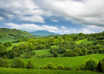 Bieszczady. Wiosna w&nbsp;dolinie, śnieg na&nbsp;szczytach