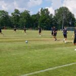 Piłka nożna - trening medialny PGE Stali Mielec - Polskie Radio Rzeszów