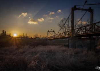 W&nbsp;Jaśle zamknięto kładkę na&nbsp;Wisłoce
