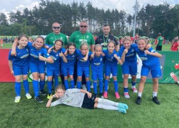 Młodzi piłkarze na&nbsp;Stadionie Narodowym