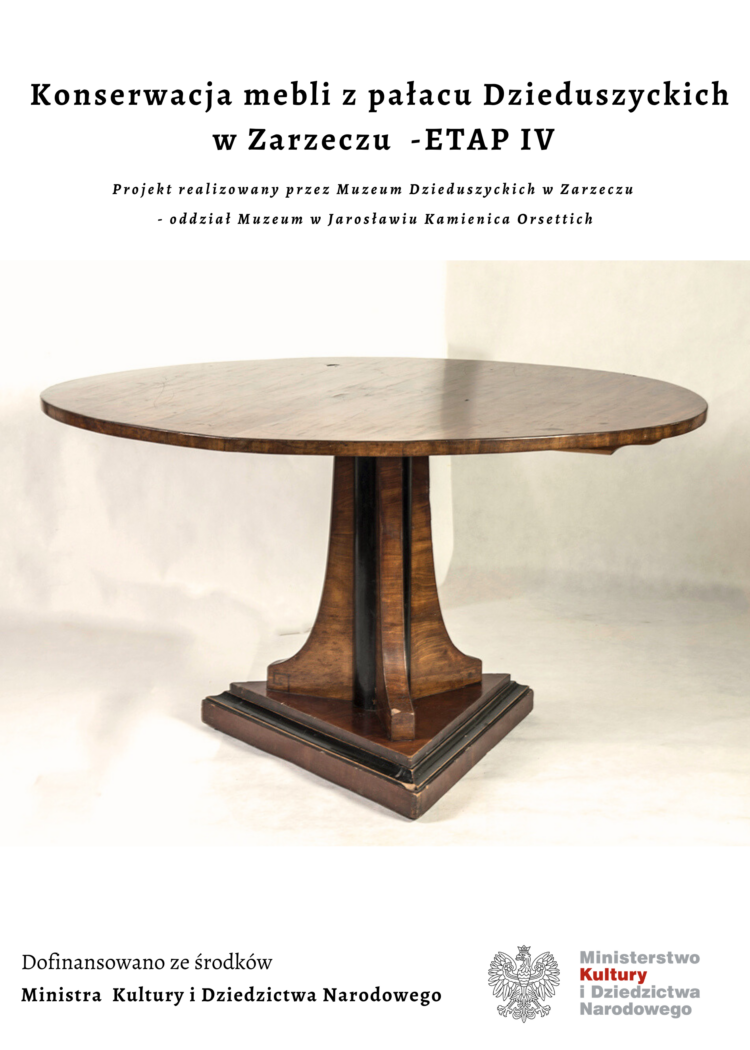 Meble z pałacu Dzieduszyckich w Zarzeczu odzyskują blask