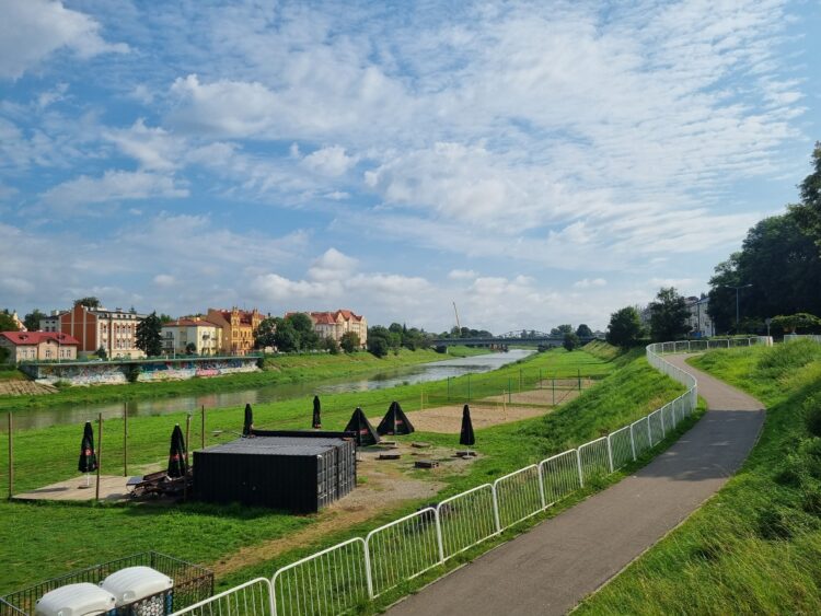 Zabezpieczenia przeciwpowodziowe na Sanie