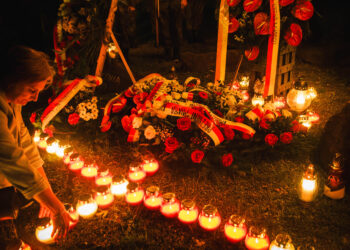 Uroczystości w&nbsp;rocznicę agresji rosyjskiej. Pikieta pod&nbsp;Pomnikiem wdzięczności Armii Radzieckiej