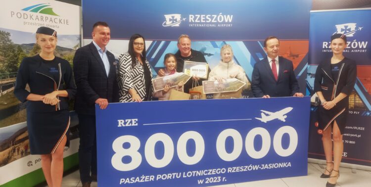 800-tysięczny pasażer Portu Lotniczego Rzeszów-Jasionka