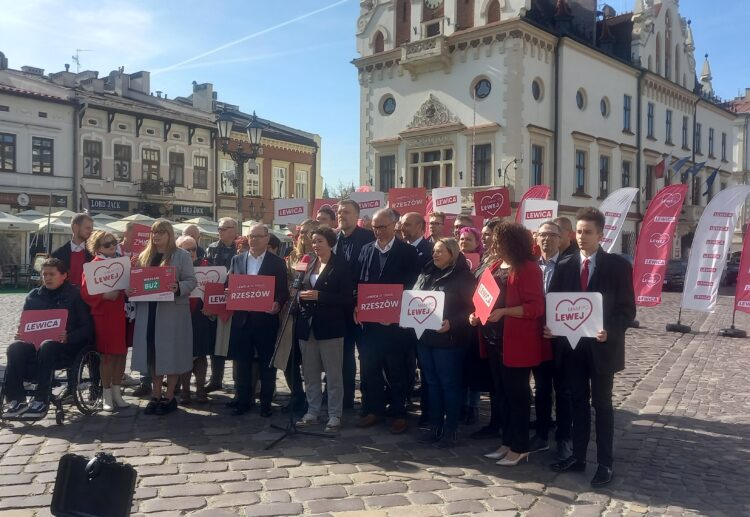 Konferencja prasowa Nowej Lewicy w Rzeszowie