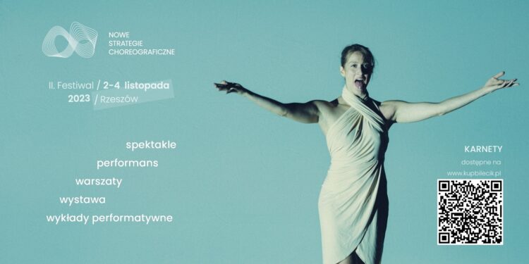 Plakat Festiwalu "Nowe Strategie Choreograficzne"