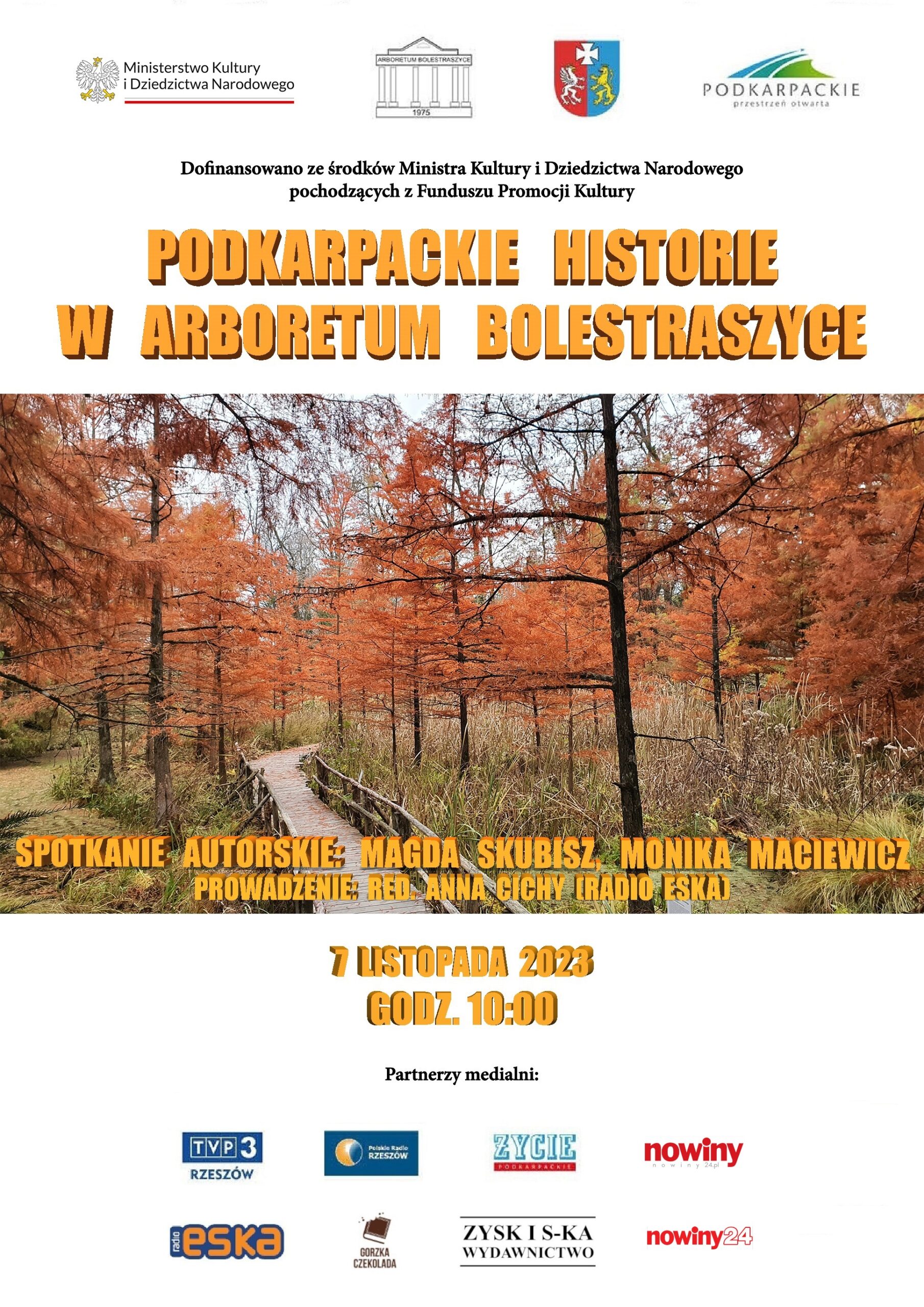 Plakat Podkarpackie histrorie w Arboretum Bolestraszyce scaled