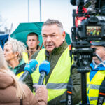 Protestujących w Korczowej wsparli rolnicy. Wydłuża się kolejka tirów (zdjęcia) - Polskie Radio Rzeszów