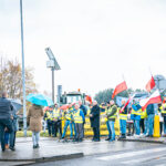 Protestujących w Korczowej wsparli rolnicy. Wydłuża się kolejka tirów (zdjęcia) - Polskie Radio Rzeszów