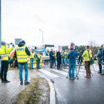 Protestujących w Korczowej wsparli rolnicy. Wydłuża się kolejka tirów (zdjęcia) - Polskie Radio Rzeszów