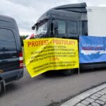 Blokada w Korczowej. Protestują przewoźnicy 3 - Polskie Radio Rzeszów Blokada w Korczowej. Protestują przewoźnicy - Polskie Radio Rzeszów