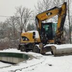 Zima uniemożliwiła zakończenie budowy kładki nad Wisłokiem w centrum Beska 4 - Polskie Radio Rzeszów Zima uniemożliwiła zakończenie budowy kładki nad Wisłokiem w centrum Beska - Polskie Radio Rzeszów