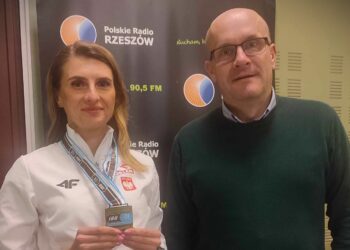 Anna Kapica w studiu Polskiego Radia Rzeszów