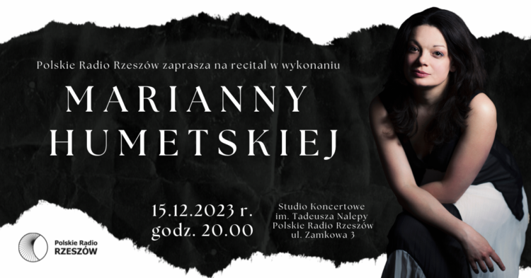 Recital fortepianowy Marianny Humetskiej w Polskim Radiu Rzeszów już 15 grudnia