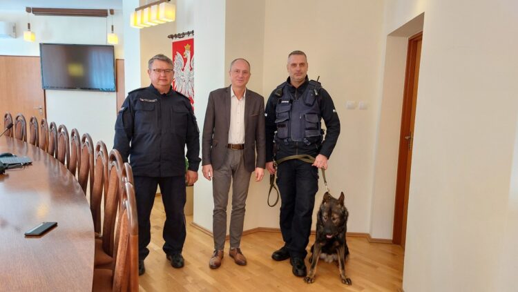 Pies Satyr będzie pomagał policjantom z Sanoka