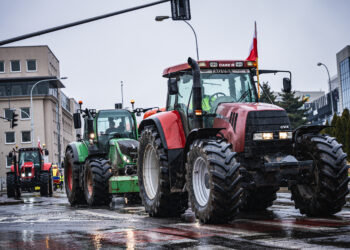 Protest rolników na&nbsp;Podkarpaciu. Utrudnienia na&nbsp;drogach (zdjęcia)