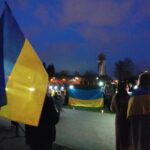 Rzeszowianie upamiętnili drugą rocznicę wybuchu wojny w Ukrainie - Polskie Radio Rzeszów