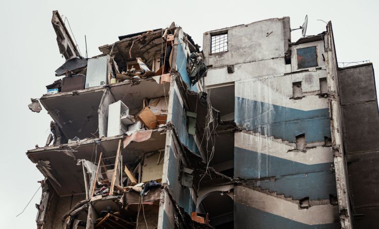 Zmasowany atak rakietowy w Ukrainie