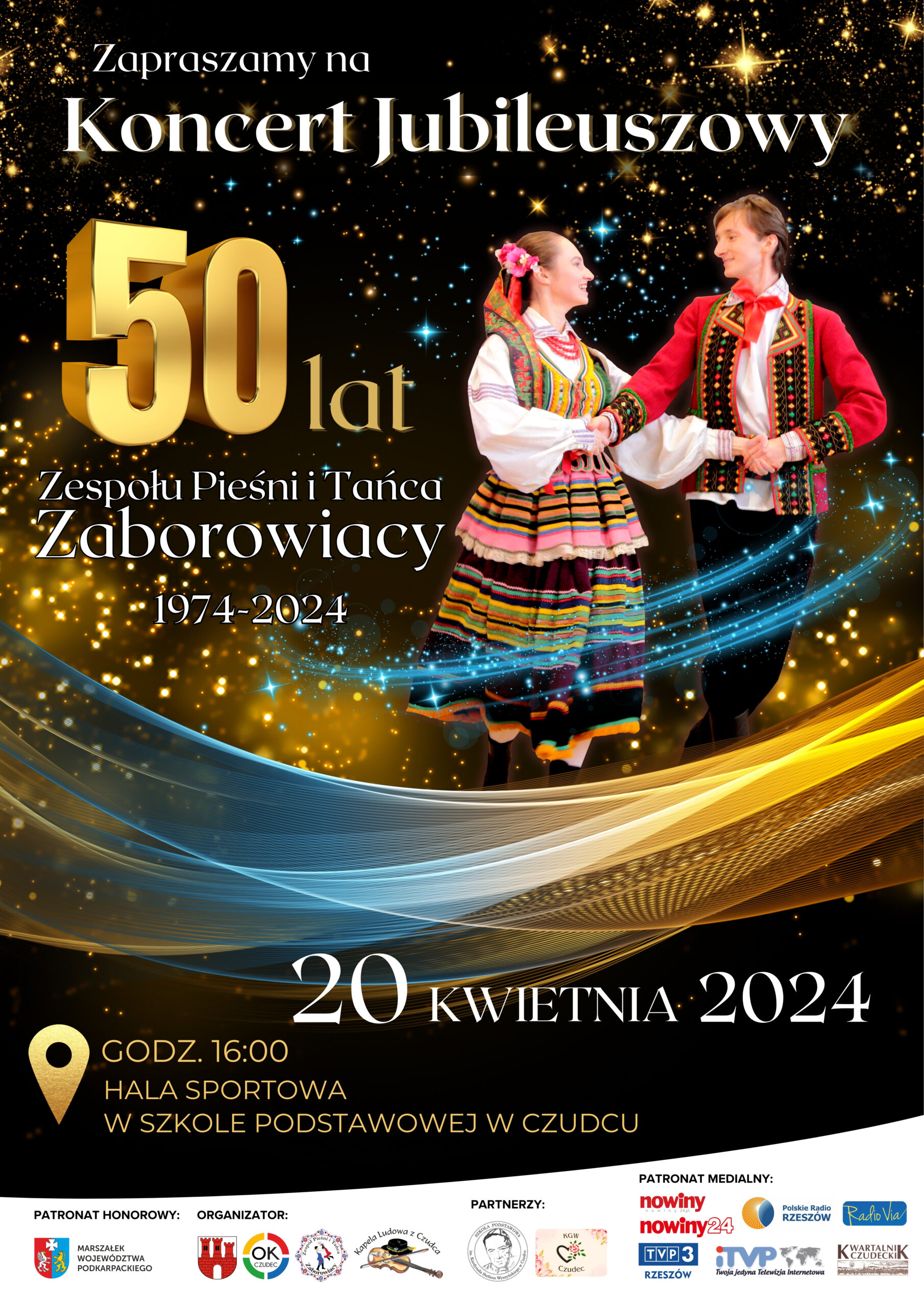 Plakat koncert jubileuszowy ZPiT Zaborowiacy scaled