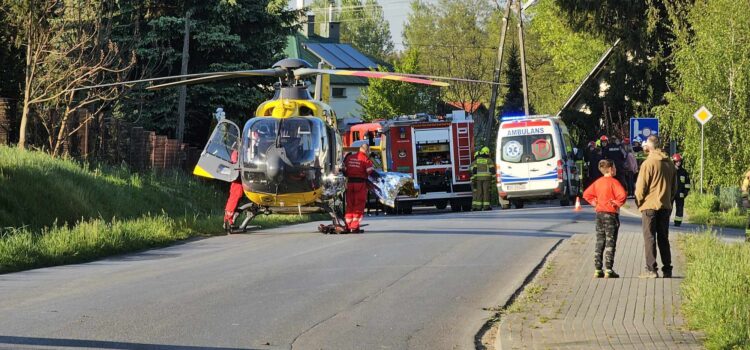 Uwaga: Wypadek w Sielcu. Dwie osoby ranne