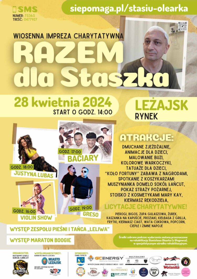 Zbiórka na rehabilitację Stanisława Olearki na leżajskim Rynku