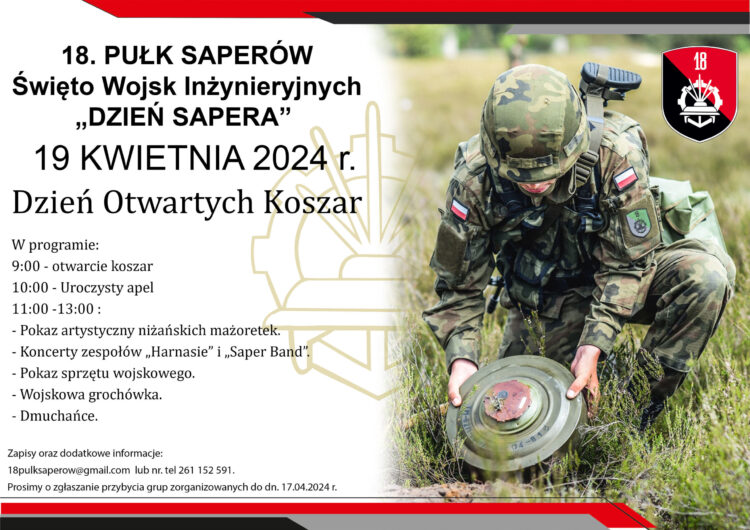 Dziś święto saperów w Nisku