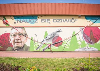 Portret ks.&nbsp;Twardowskiego na&nbsp;murach rzeszowskiej szkoły (zdjęcia)