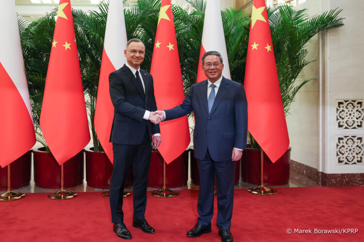 Andrzej Duda z premierem Chin Li Qiangiem o współpracy gospodarczej