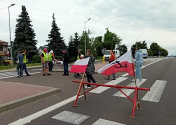 Blokada drogi w&nbsp;Duńkowiczkach zawieszona