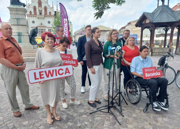 Wsparcie dla kandydatki Lewicy