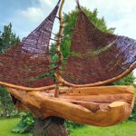 Kolejne instalacje z wikliny w arboretum w Bolestraszycach 6 - Polskie Radio Rzeszów Kolejne instalacje z wikliny w arboretum w Bolestraszycach - Polskie Radio Rzeszów