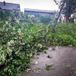 W regionie brak prądu, uszkodzone dachy. Zalane ulice w Rzeszowie (film, aktualizacja) - Polskie Radio Rzeszów