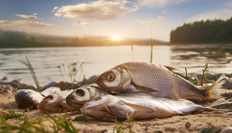 Tona śniętych ryb w pow. lubaczowskim