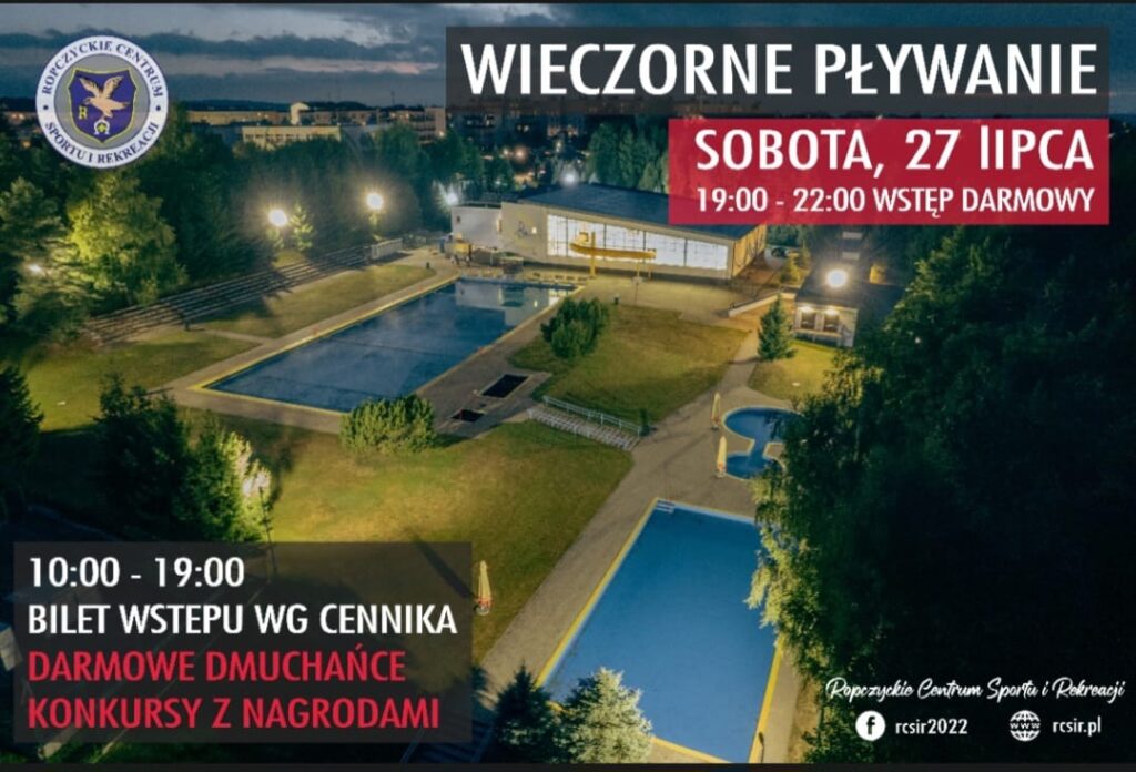 wieczoren plywanie facebook rosiru