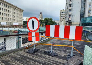 Okrągła kładka w&nbsp;Rzeszowie w&nbsp;remoncie