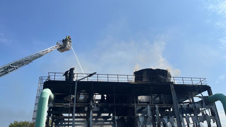 Po pożarze w elektrociepłowni