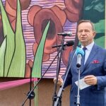 Mural Józefa Mehoffera odsłonięto w Ropczycach (zdjęcia) 4 - Polskie Radio Rzeszów Mural Józefa Mehoffera odsłonięto w Ropczycach (zdjęcia) - Polskie Radio Rzeszów