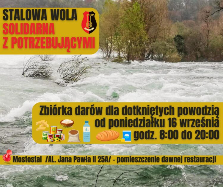 Pomoc ze Stalowej Woli dla powodzian