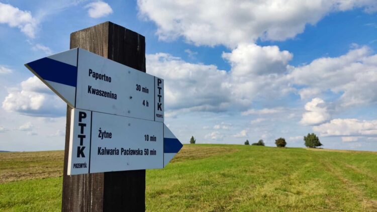 Odnowione oznakowanie szlaków turystycznych na Pogórzu Przemyskim