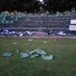 Koszty zniszczeń na terenie Stadionu Siarki Tarnobrzeg wynoszą ponad 120 tys. zł - Polskie Radio Rzeszów