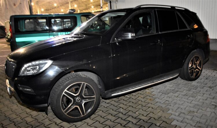 Mercedes skradziony w Portugalii zatrzymany w Medyce
