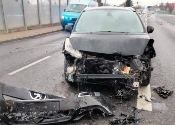 Kolizja na&nbsp;ulicy Sikorskiego w&nbsp;Rzeszowie