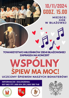 Szary i Czerwony Nowoczesny Koncert Patriotyczny Plakat 5 1