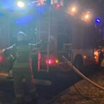 Pożar drewnianego domu w Żołyni (zdjęcia) - Polskie Radio Rzeszów