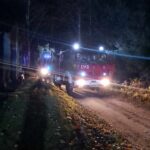 Pożar drewnianego domu w Żołyni (zdjęcia) - Polskie Radio Rzeszów