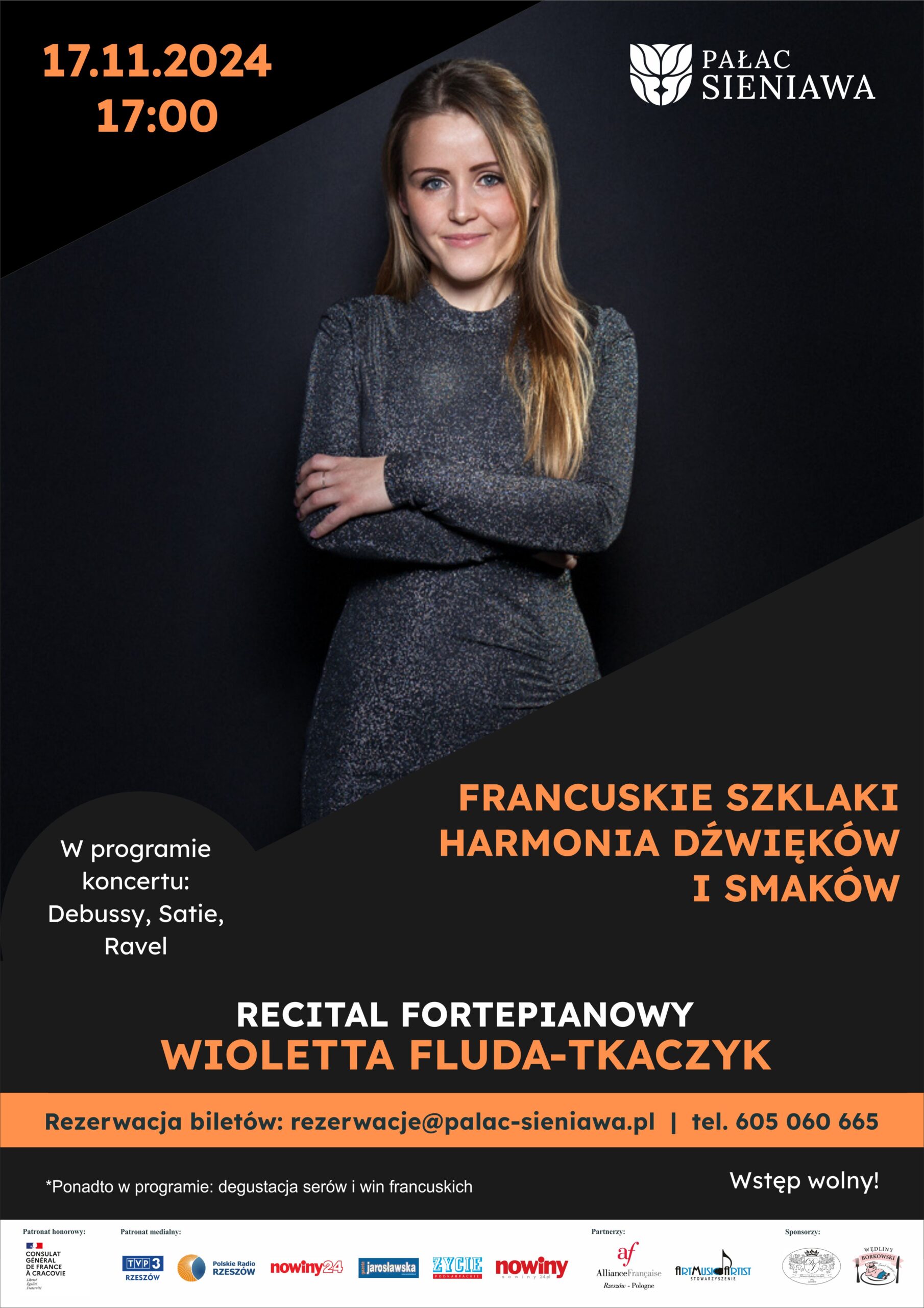 plakat Francuskie Szlaki 17.11.2024 r. Palac Sieniawa scaled